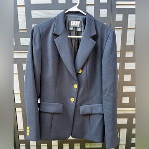 DKNY size 12 Lightweight wool dark navy